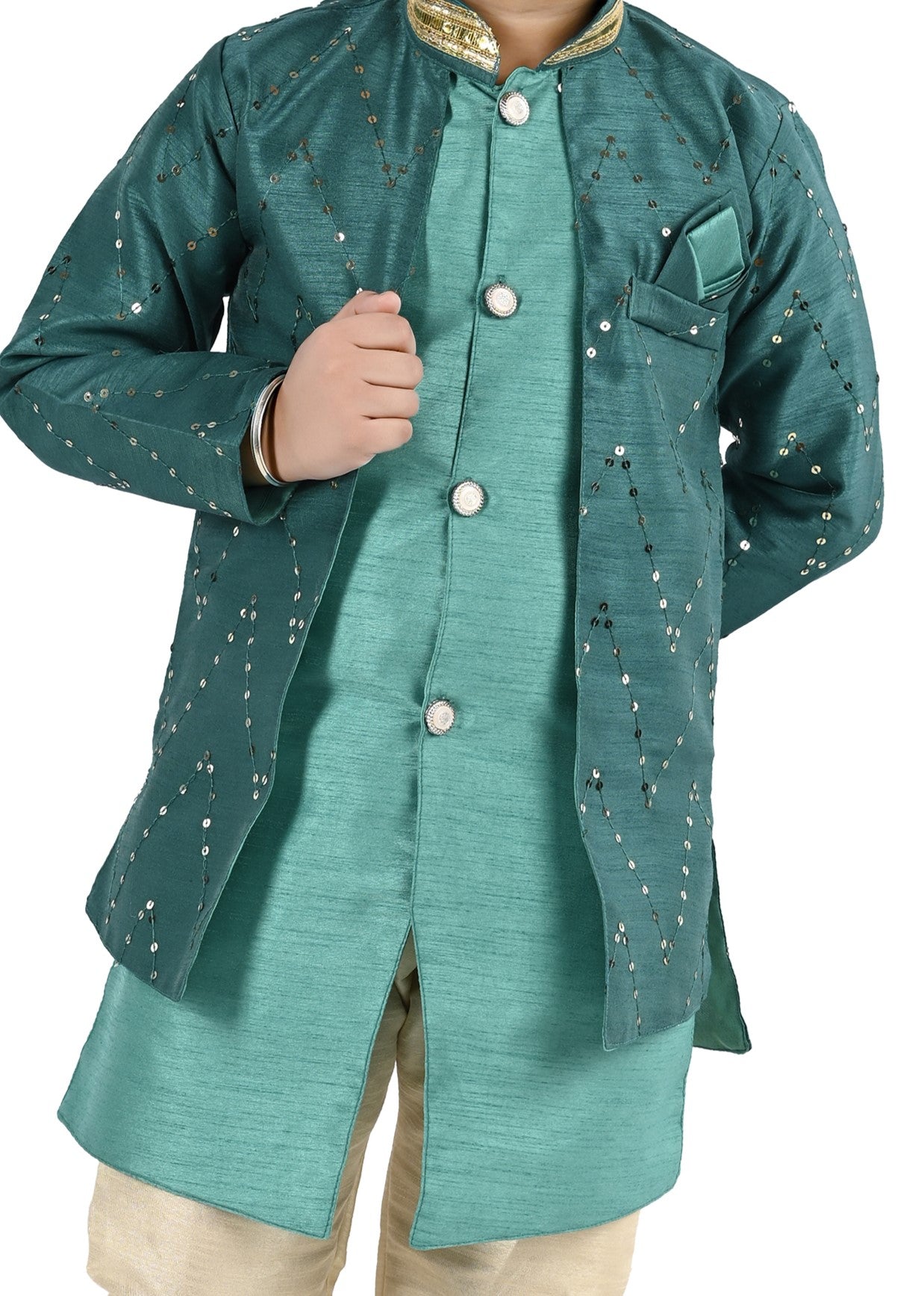 NEW GEN BOYS STYLISH SERWANI SET