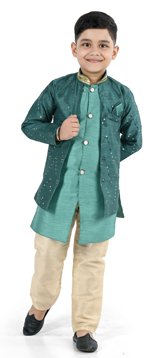 NEW GEN BOYS STYLISH SERWANI SET