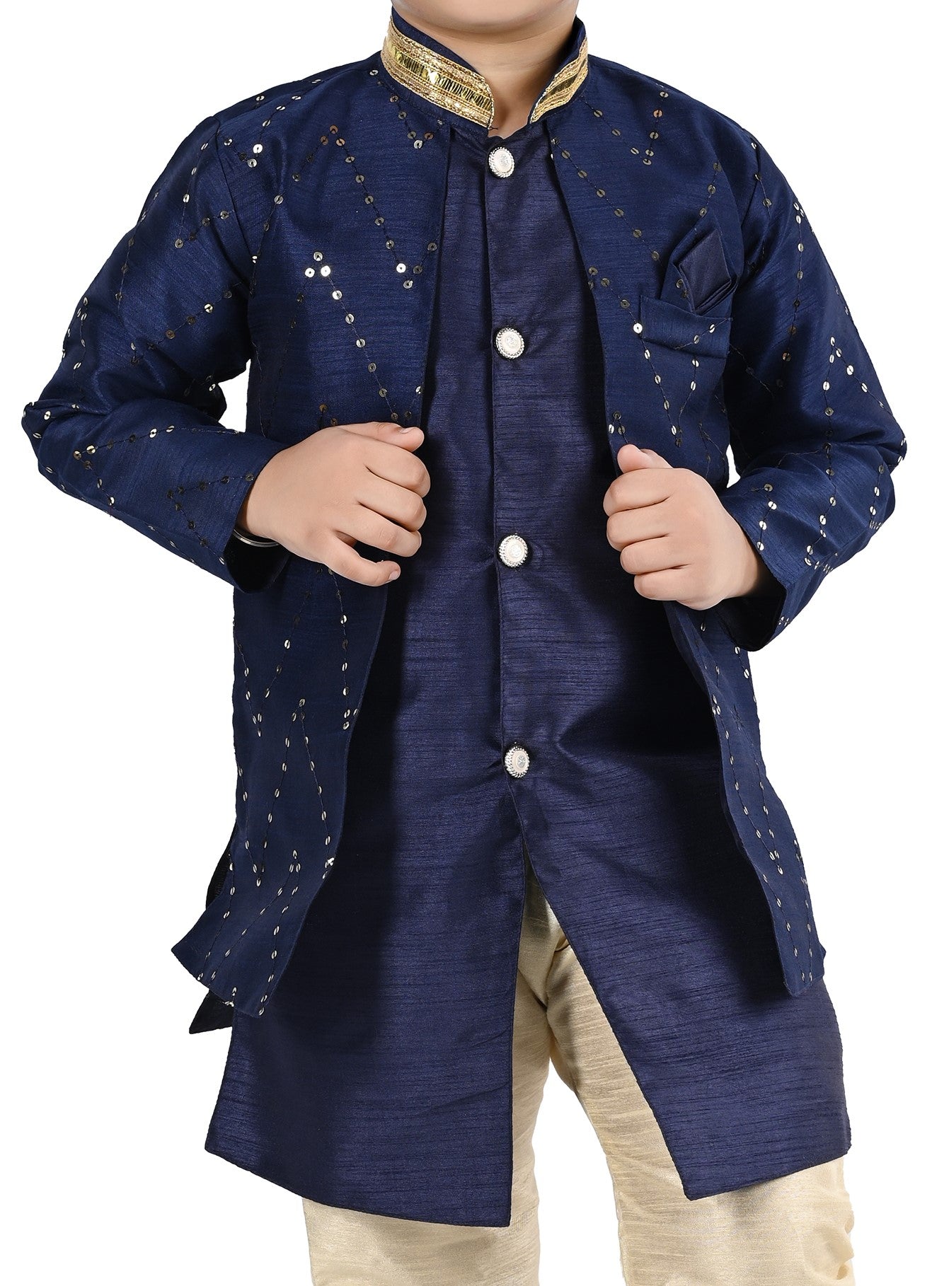 NEW GEN BOYS STYLISH SERWANI SET