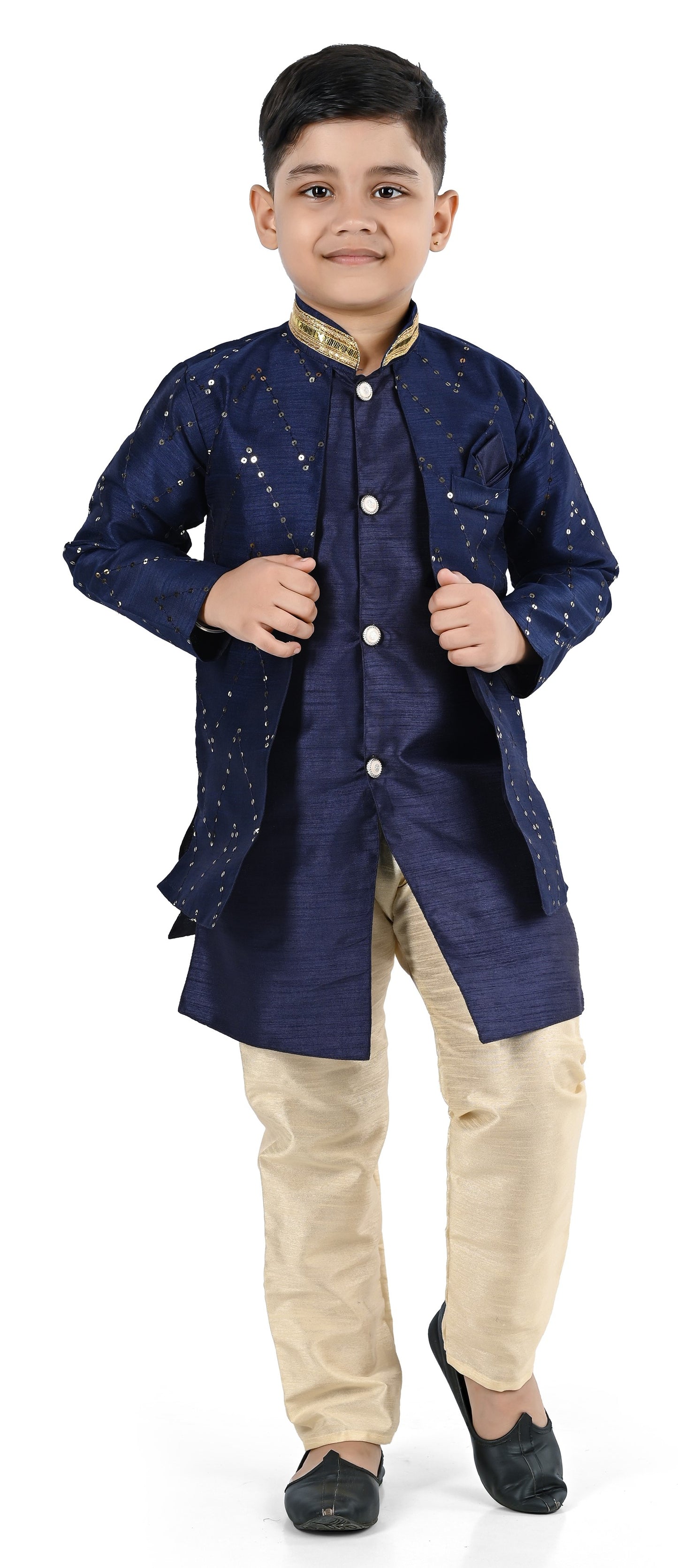 NEW GEN BOYS STYLISH SERWANI SET