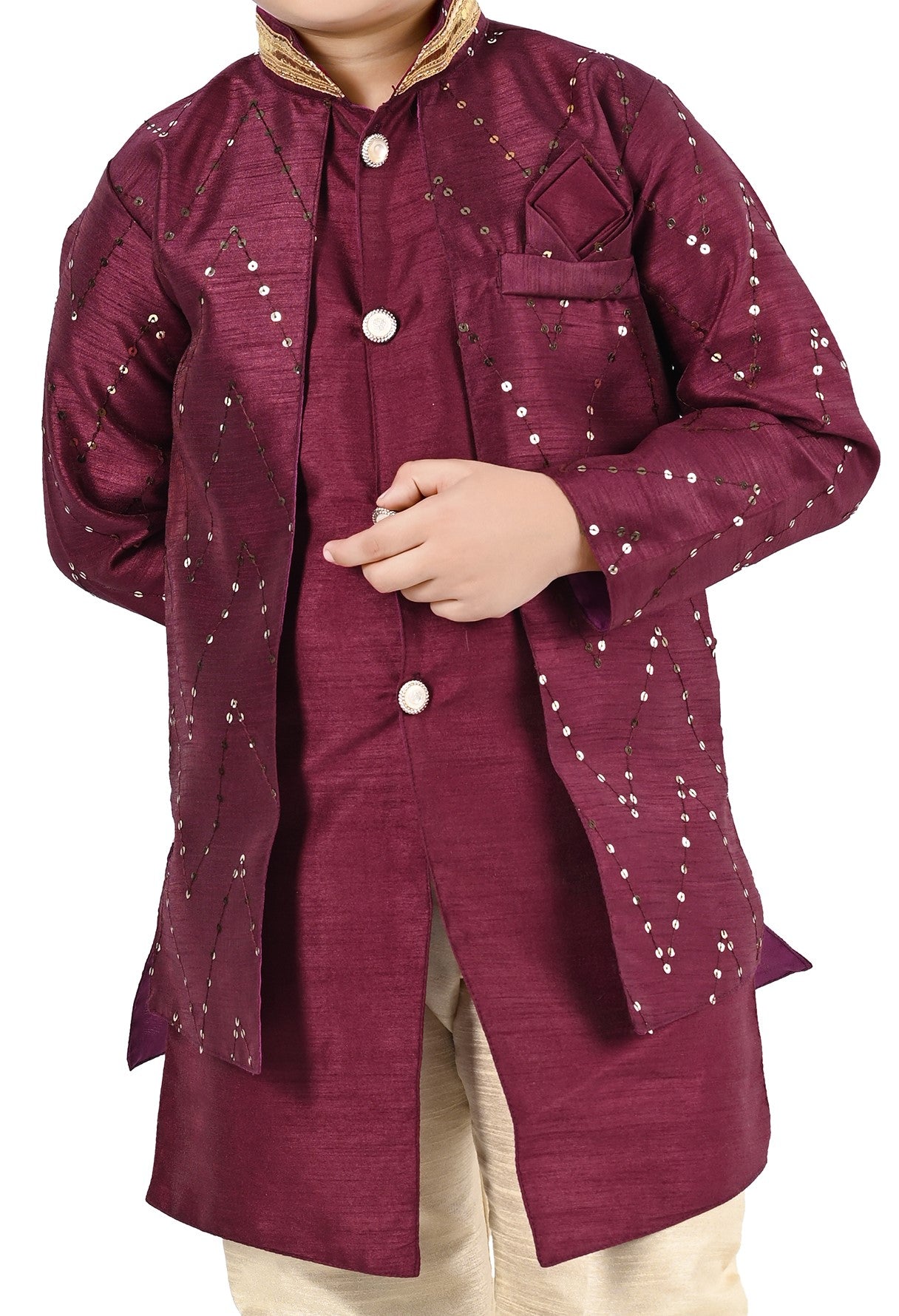 NEW GEN BOYS STYLISH SERWANI SET