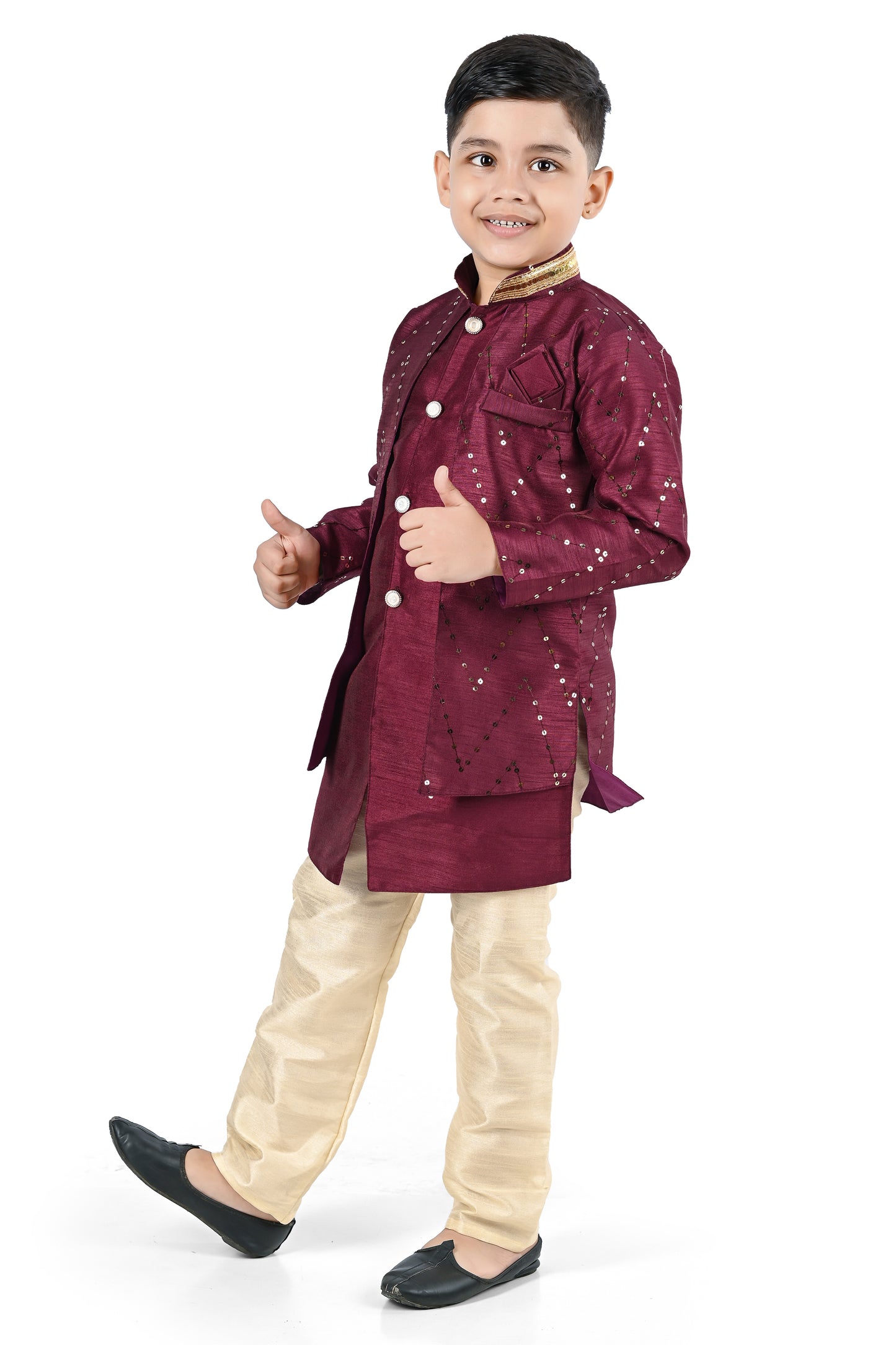 NEW GEN BOYS STYLISH SERWANI SET