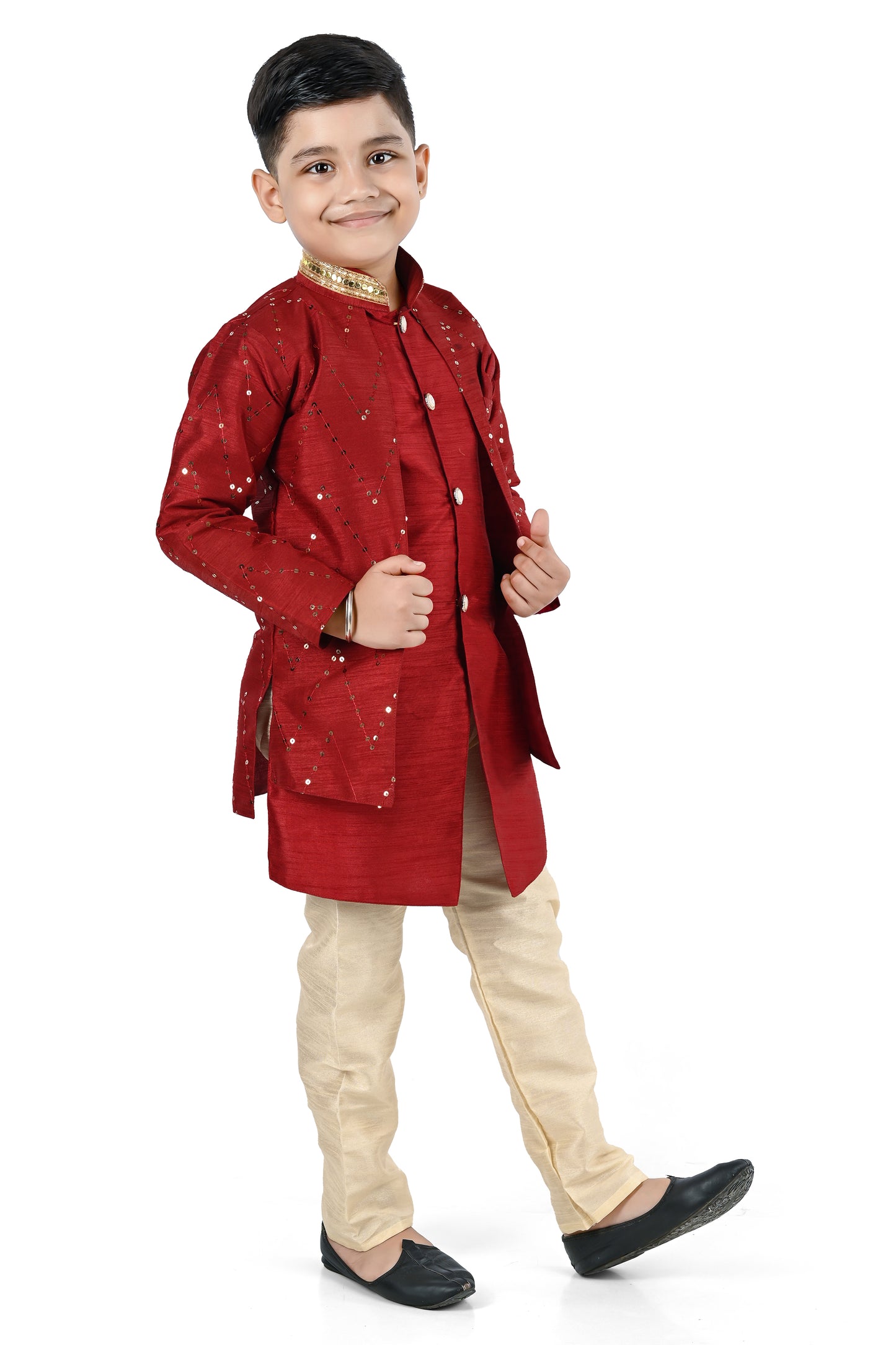 NEW GEN BOYS STYLISH SERWANI SET