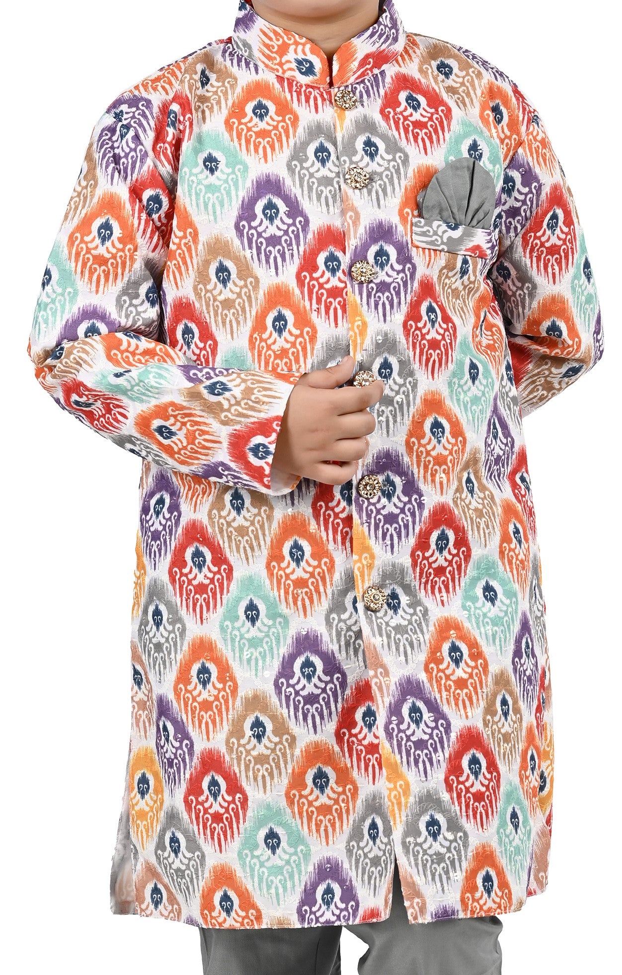 NEW GEN BOYS STYLISH SERWANI SET