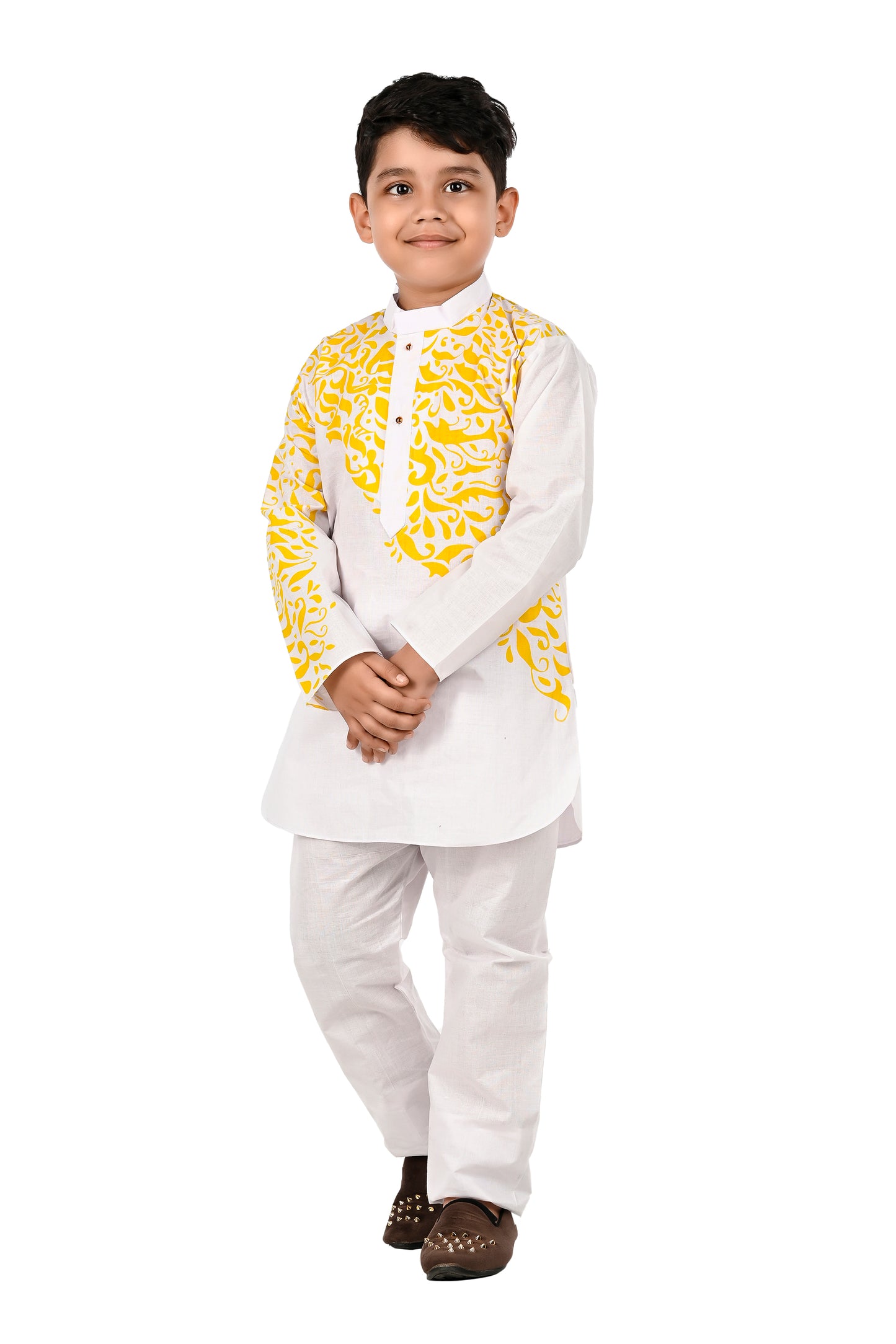 NEW GEN PRINTED COTTON KURTA AND PAJAMA