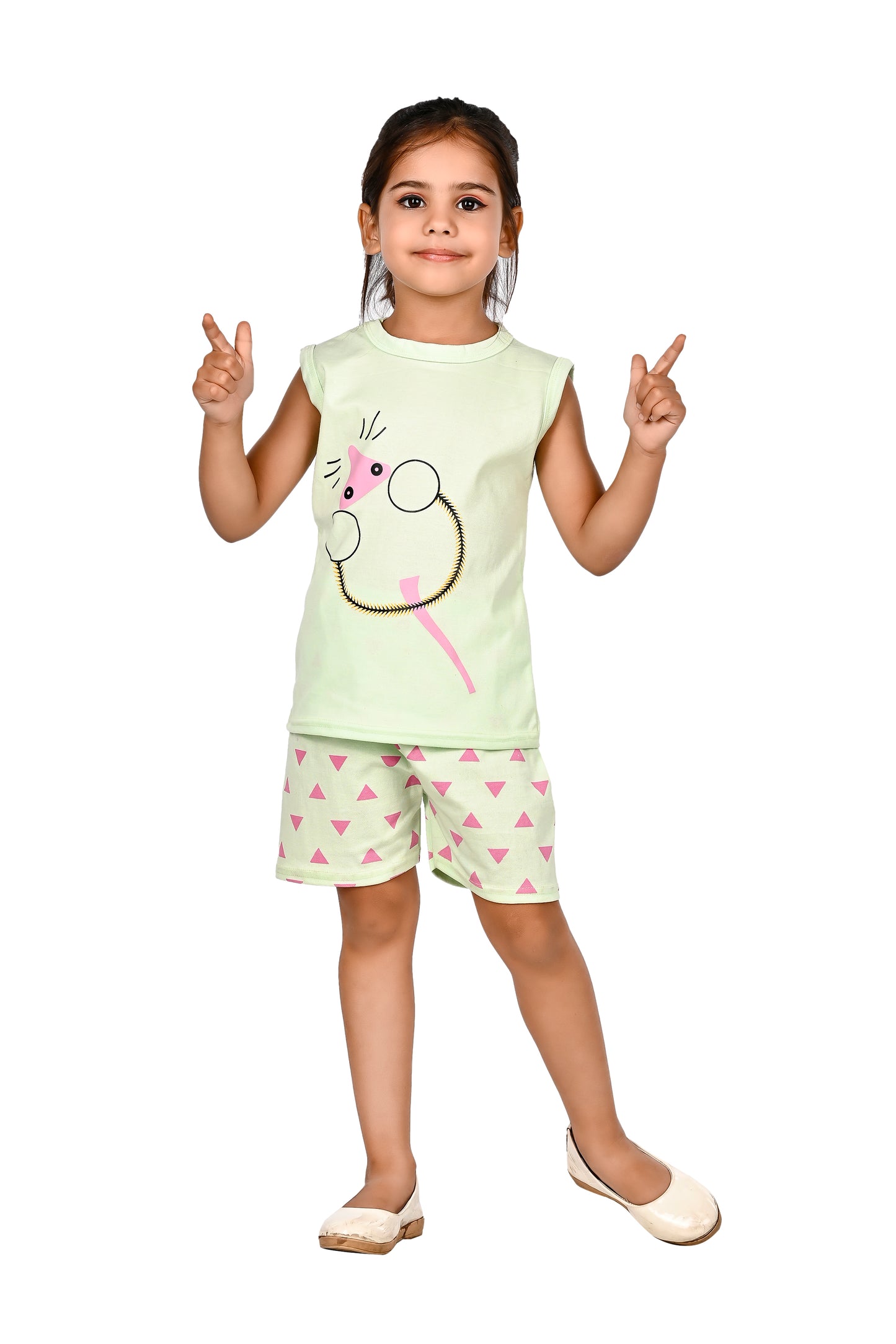 NEW GEN GIRLS CASUAL T-SHIRT & SHORTS