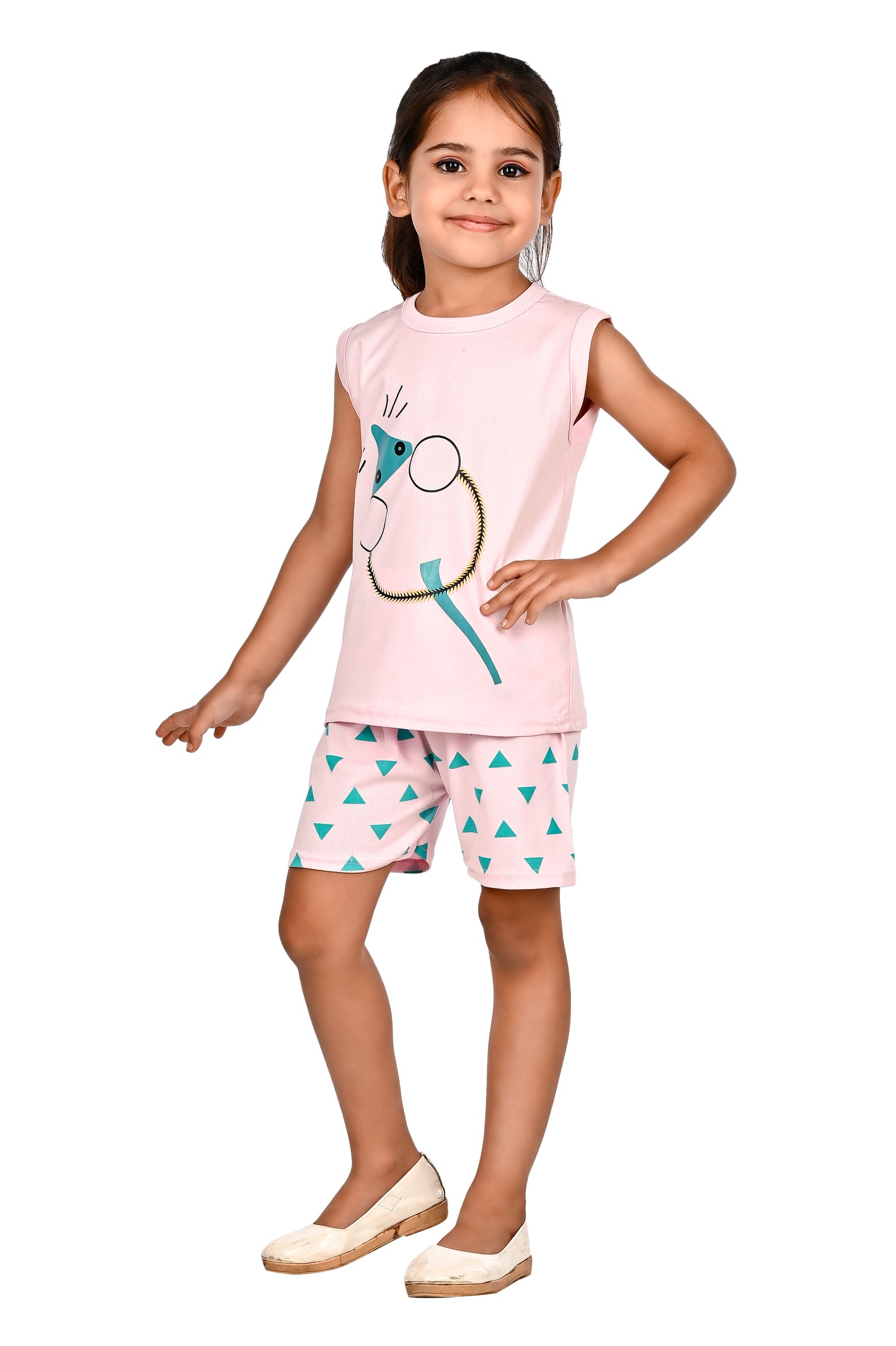 NEW GEN GIRLS CASUAL T-SHIRT & SHORTS