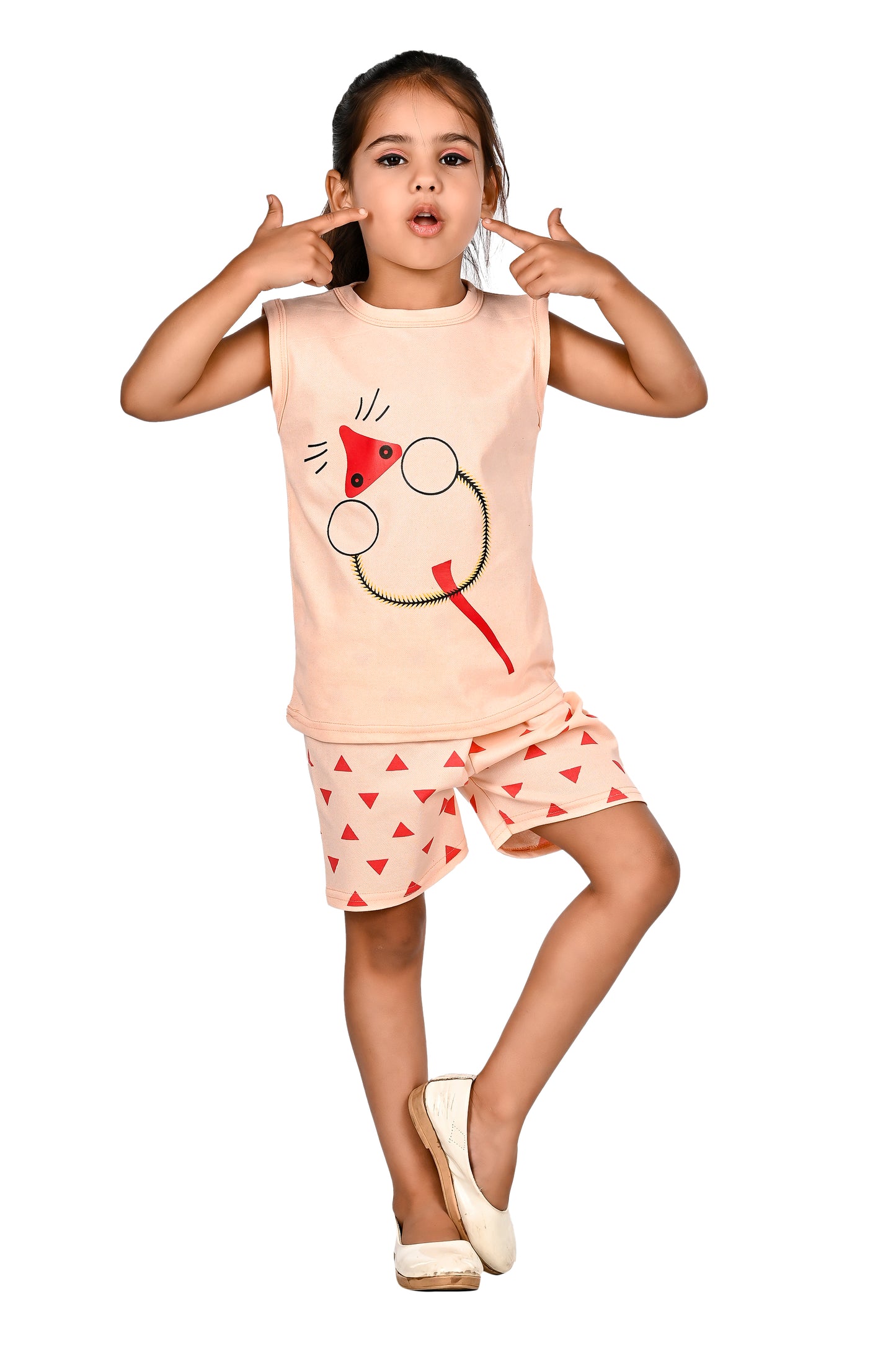 NEW GEN GIRLS CASUAL T-SHIRT & SHORTS