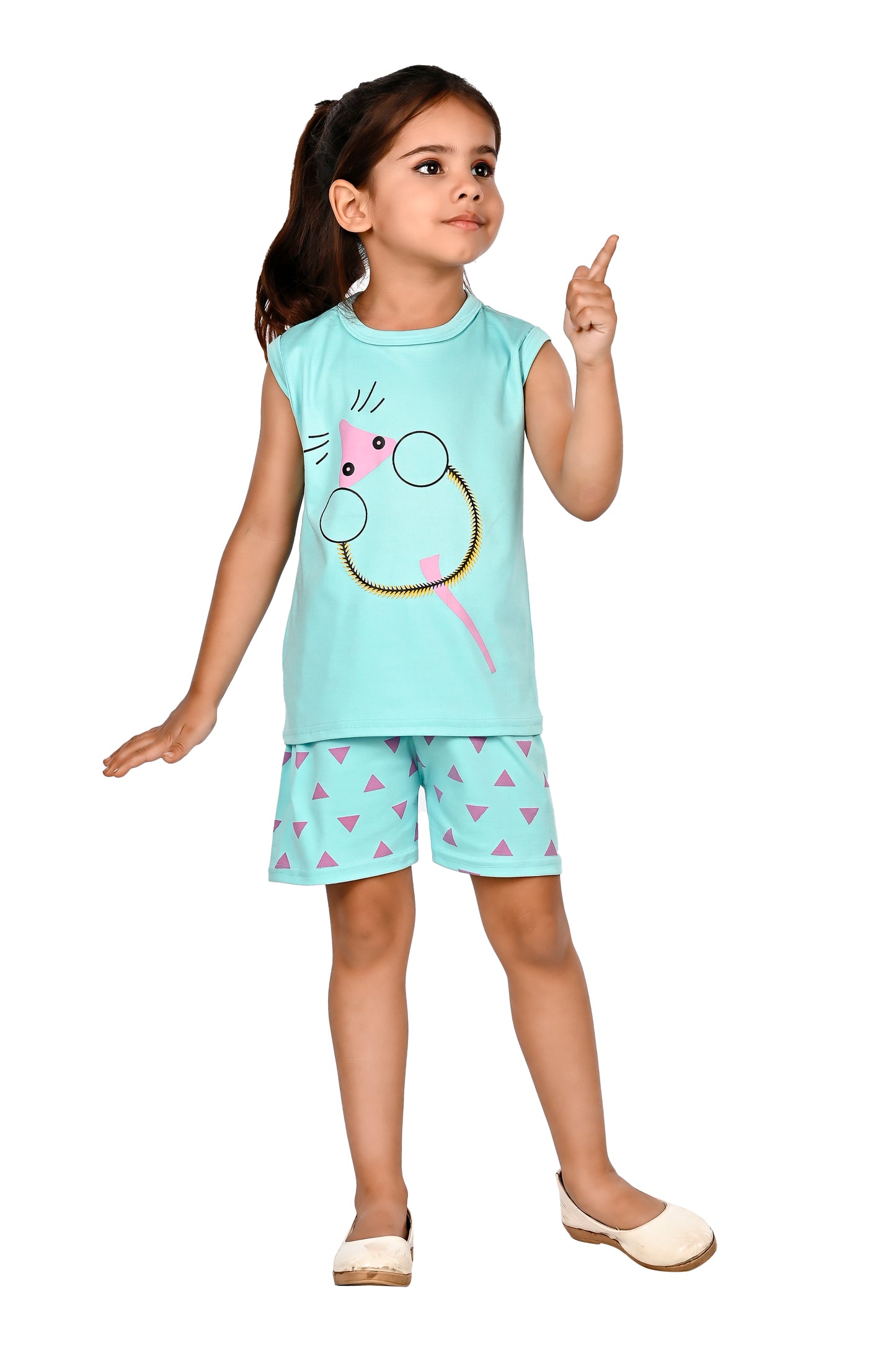 NEW GEN GIRLS CASUAL T-SHIRT & SHORTS