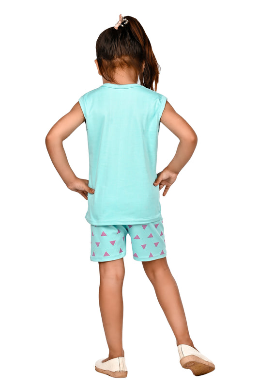 NEW GEN GIRLS CASUAL T-SHIRT & SHORTS