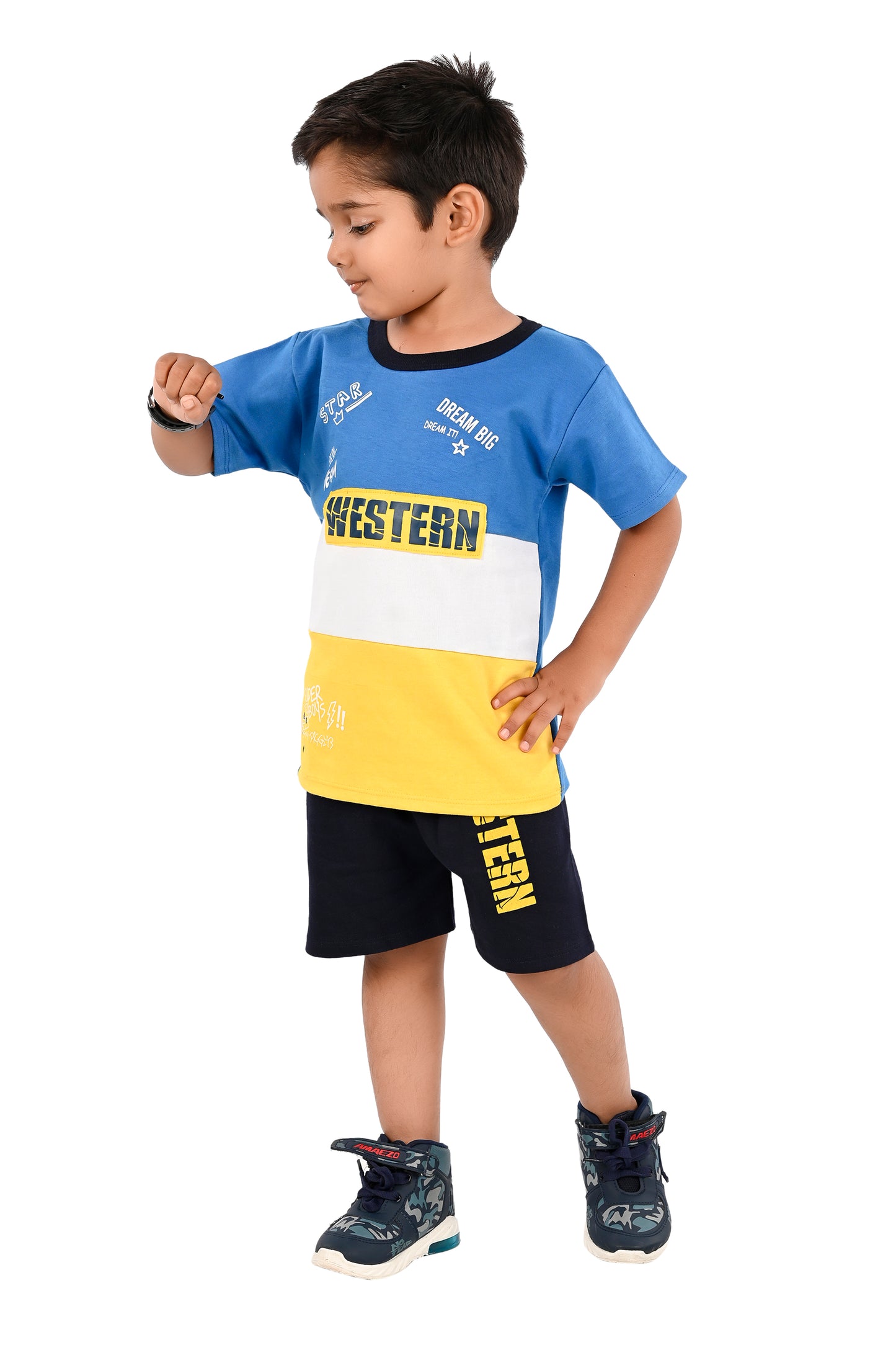 NEW GEN BOYS CASUAL T-SHIRT & PANT SET