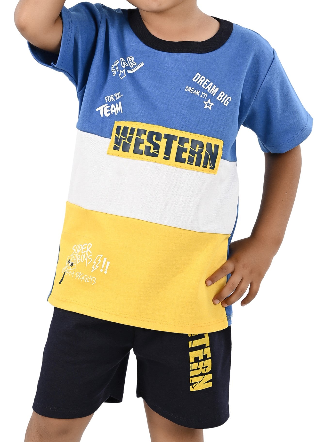 NEW GEN BOYS CASUAL T-SHIRT & PANT SET