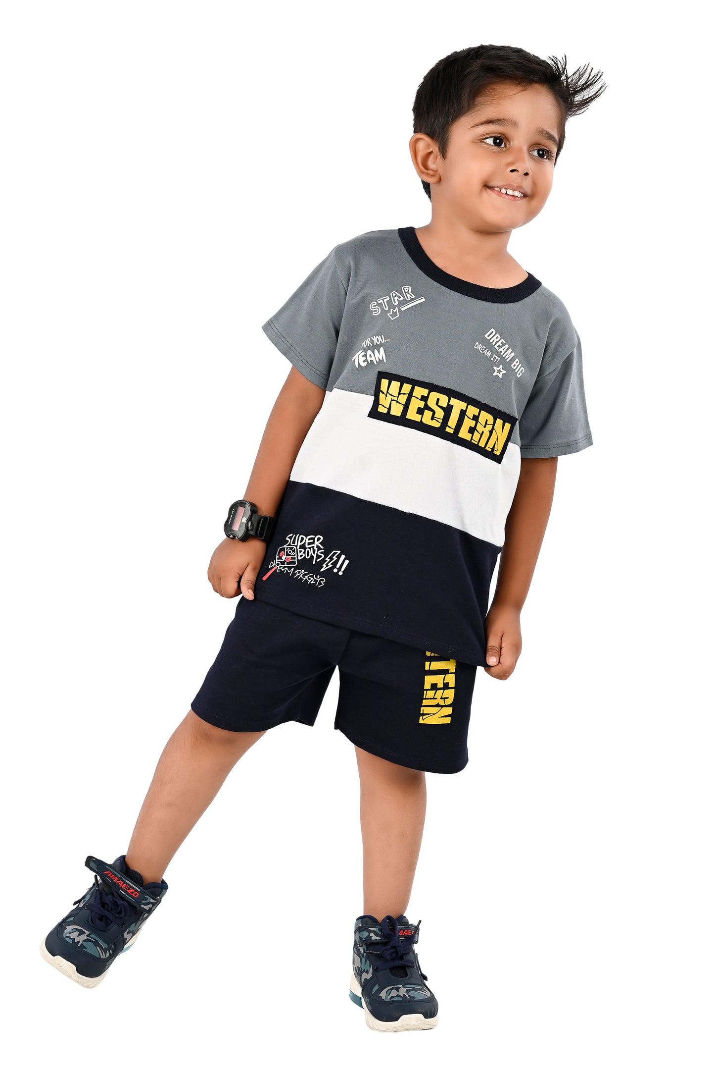 NEW GEN BOYS CASUAL T-SHIRT & PANT SET