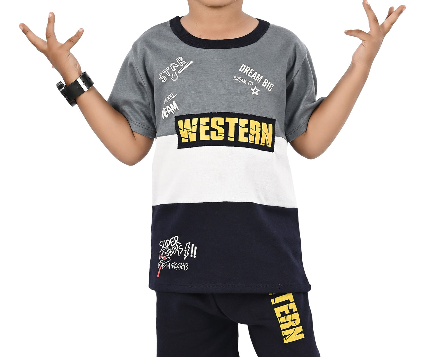 NEW GEN BOYS CASUAL T-SHIRT & PANT SET