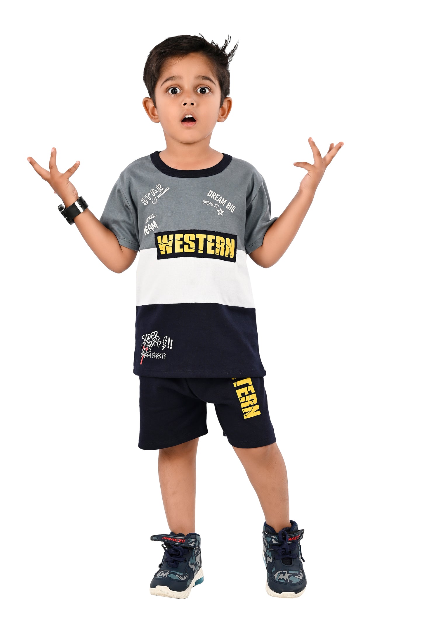 NEW GEN BOYS CASUAL T-SHIRT & PANT SET