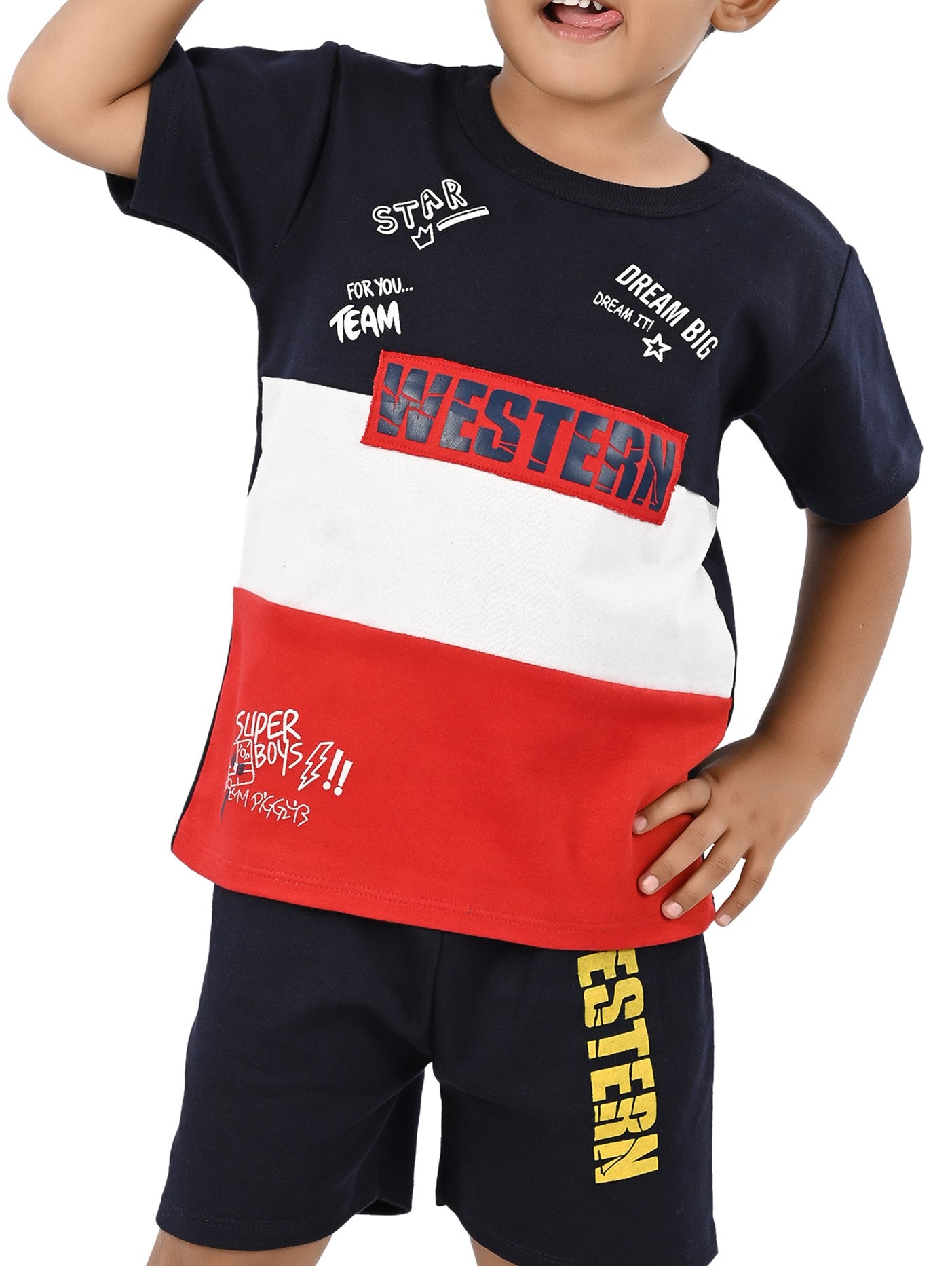 NEW GEN BOYS CASUAL T-SHIRT & PANT SET