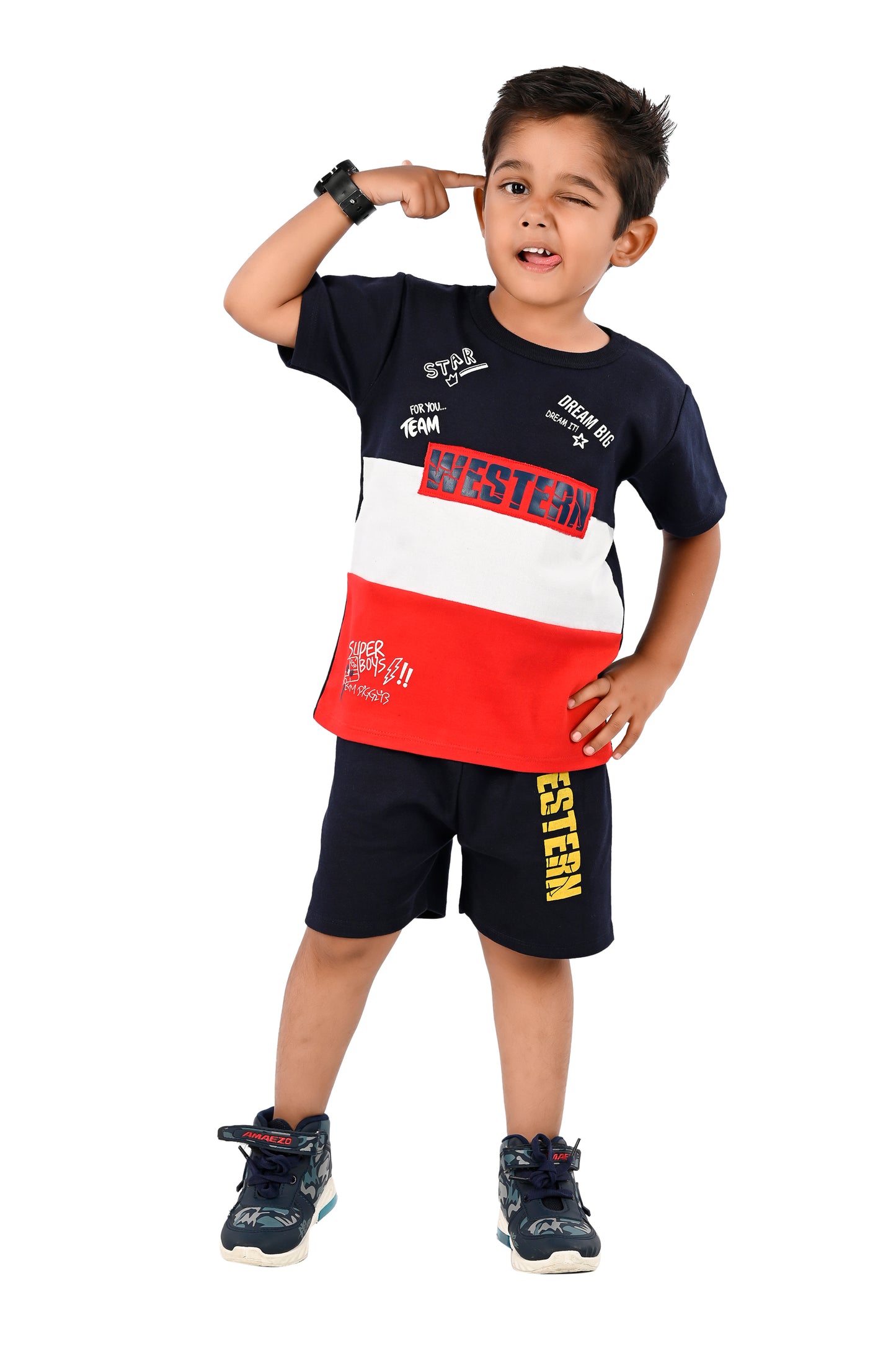 NEW GEN BOYS CASUAL T-SHIRT & PANT SET