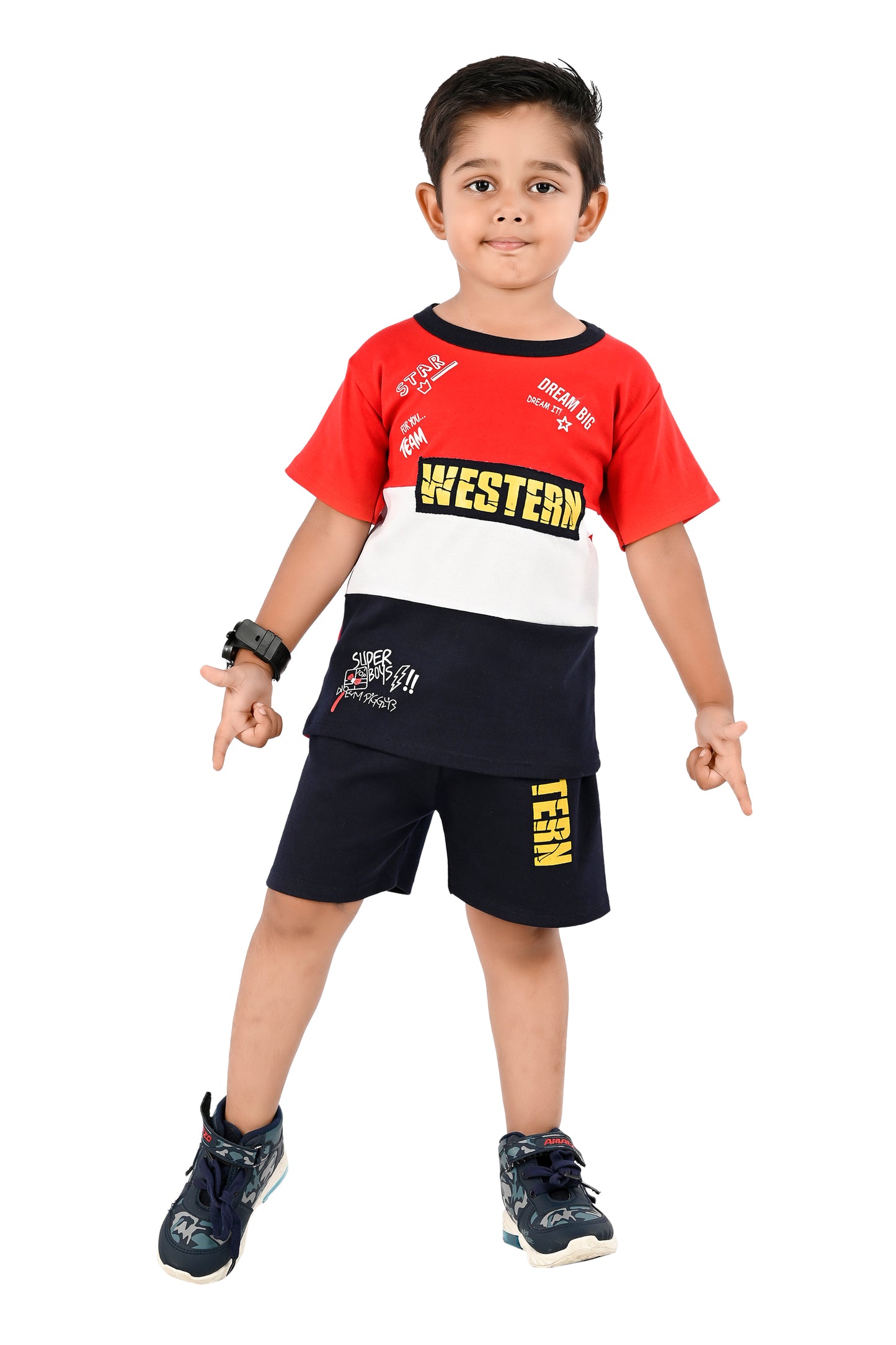 NEW GEN BOYS CASUAL T-SHIRT & PANT SET