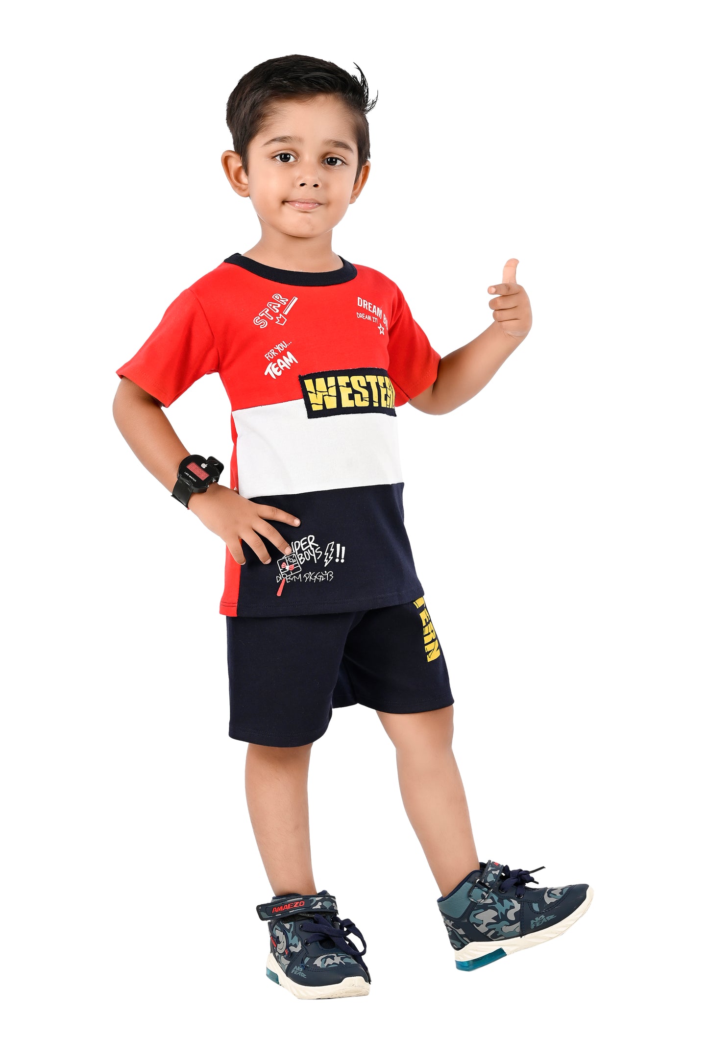 NEW GEN BOYS CASUAL T-SHIRT & PANT SET