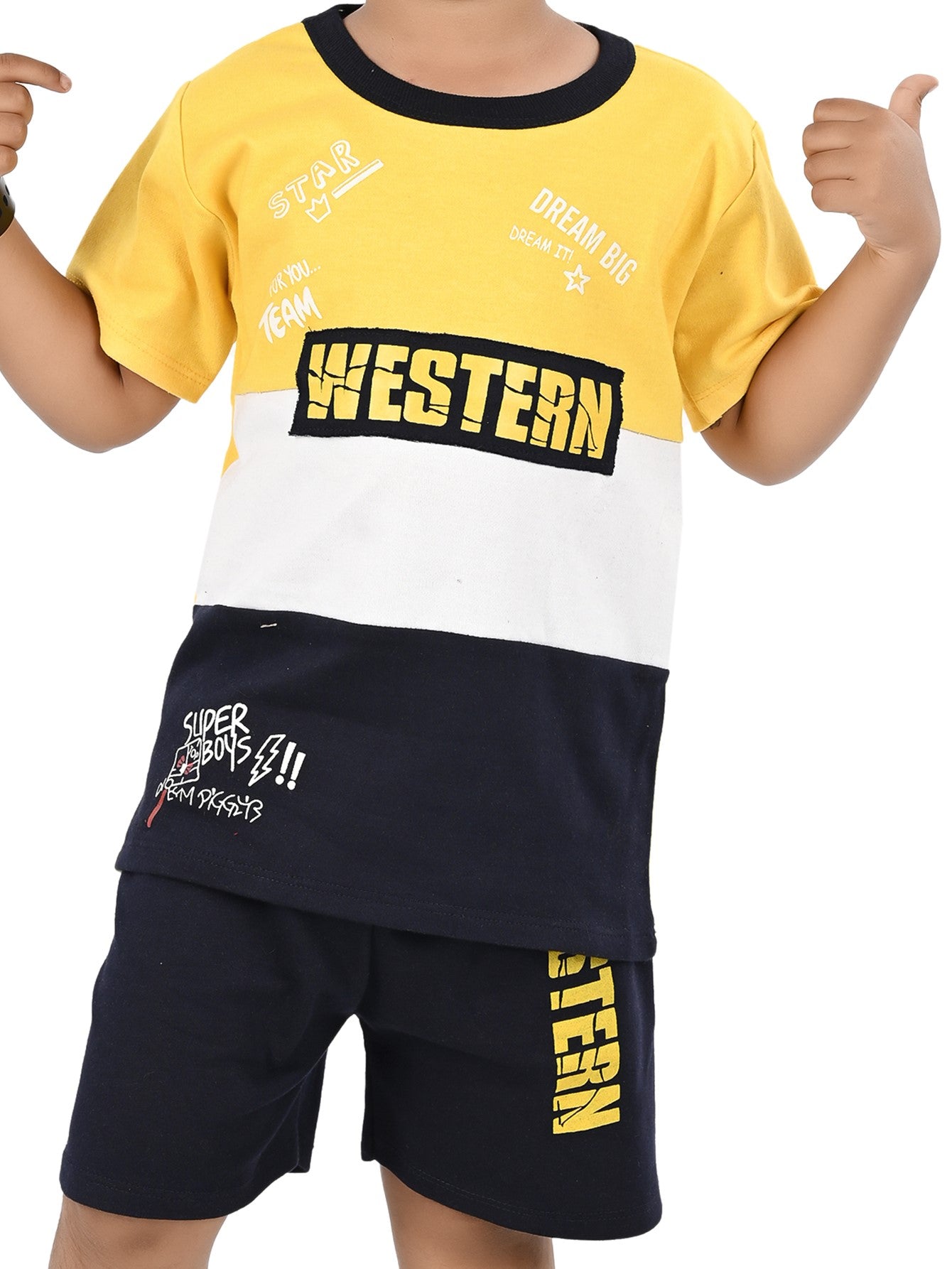 NEW GEN BOYS CASUAL T-SHIRT & PANT SET