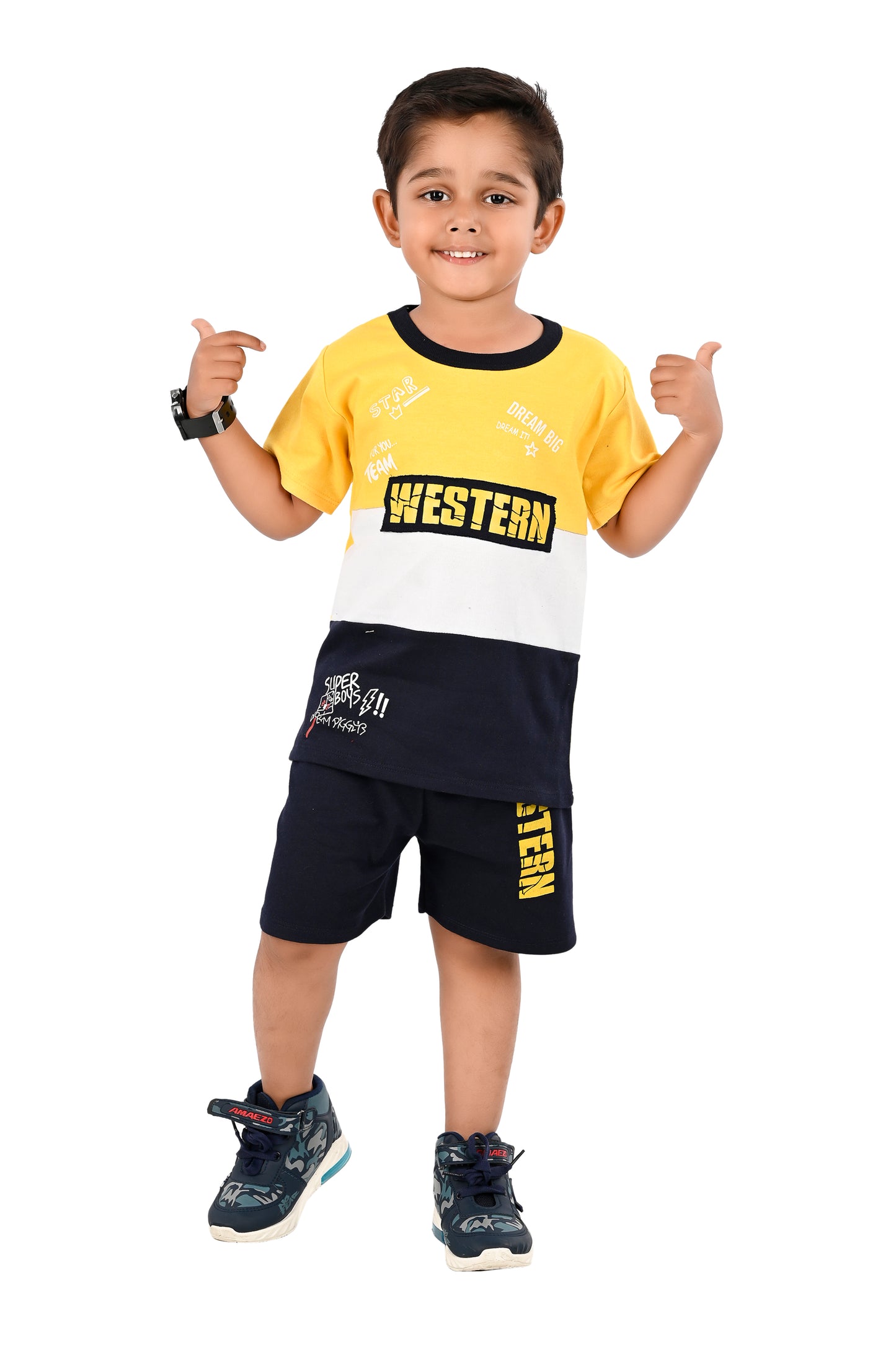 NEW GEN BOYS CASUAL T-SHIRT & PANT SET