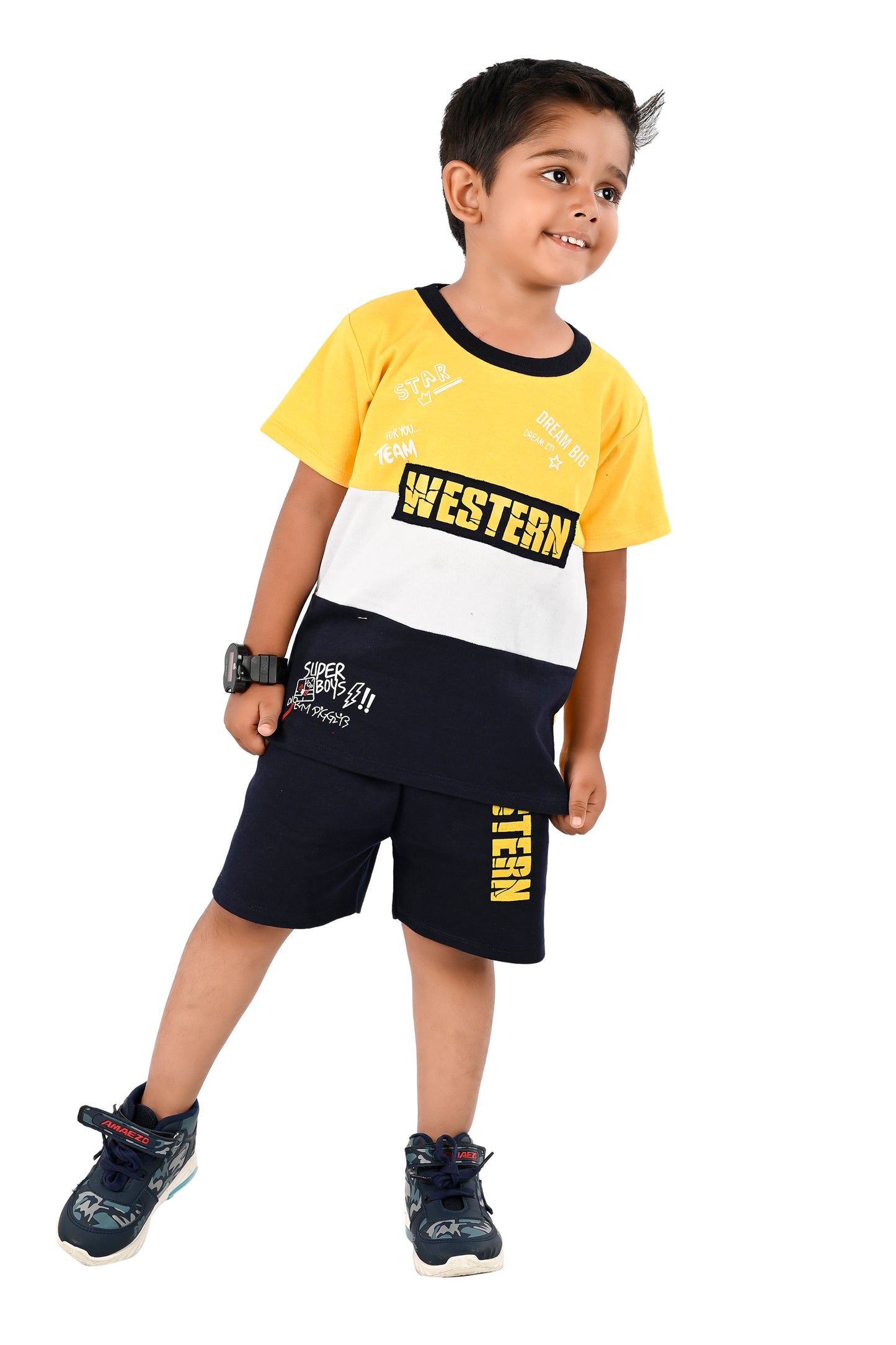 NEW GEN BOYS CASUAL T-SHIRT & PANT SET