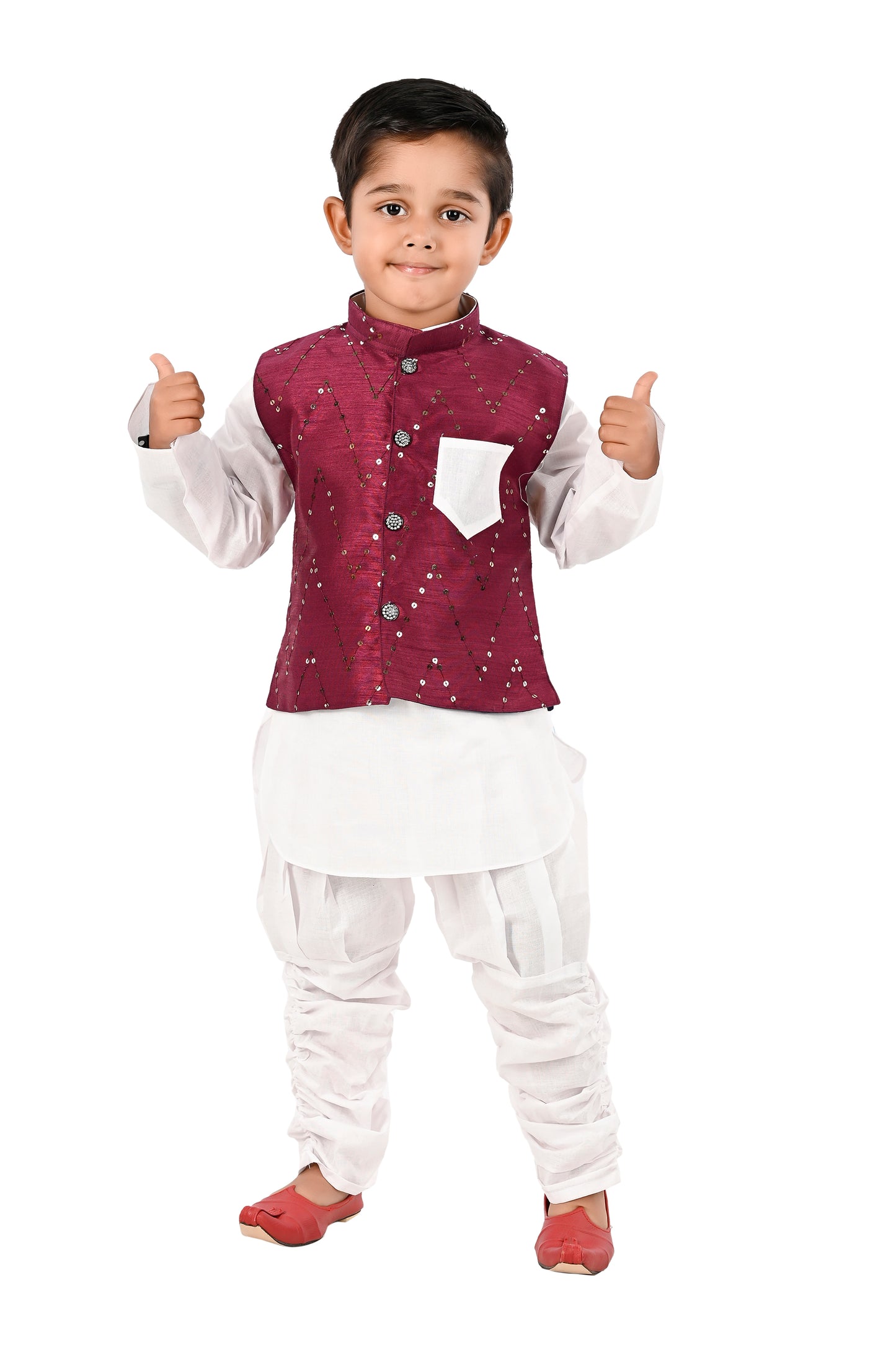 NEW GEN BOYS STYLISH JACKET KURTA