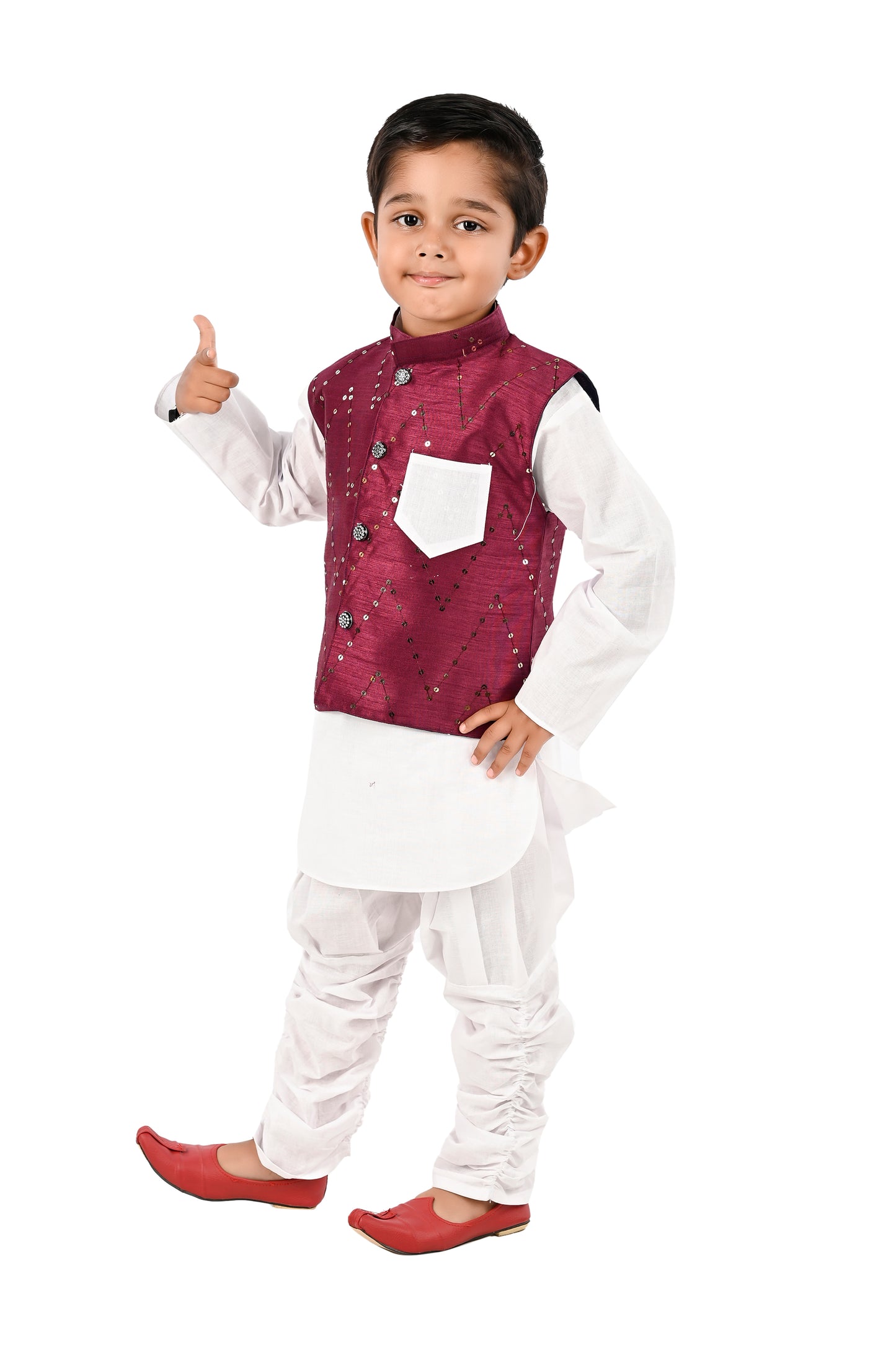 NEW GEN BOYS STYLISH JACKET KURTA