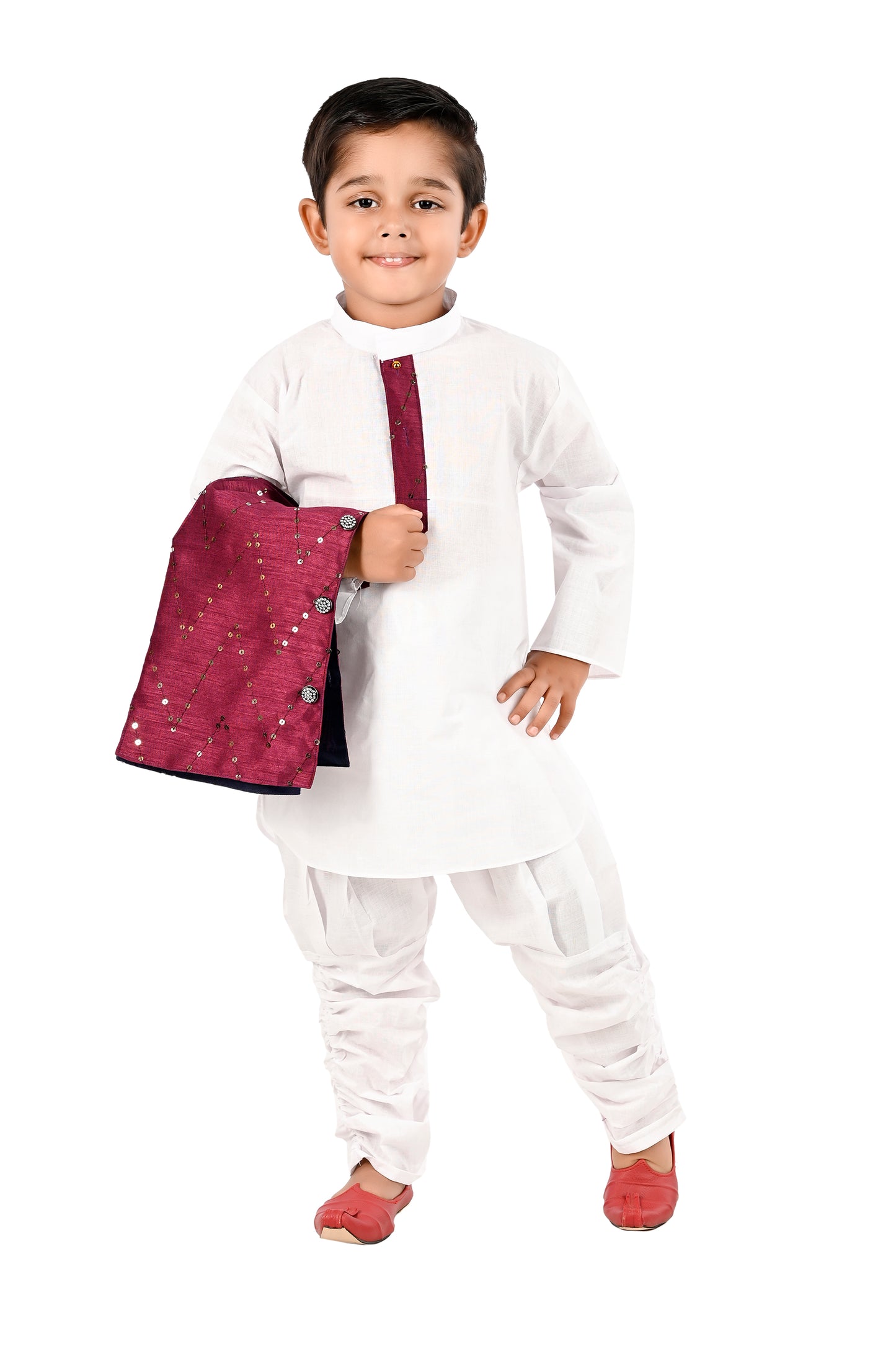 NEW GEN BOYS STYLISH JACKET KURTA