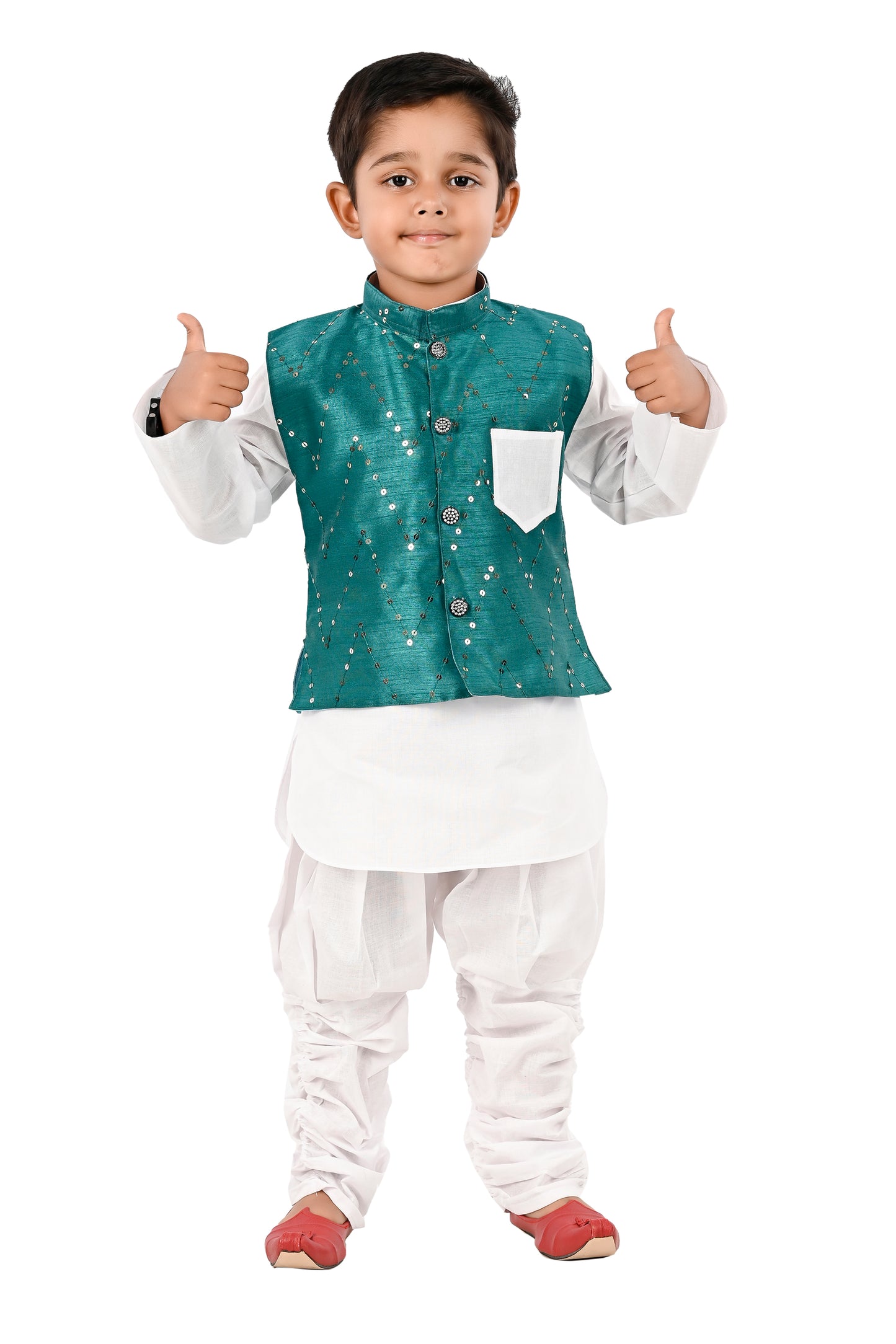 NEW GEN BOYS STYLISH JACKET KURTA