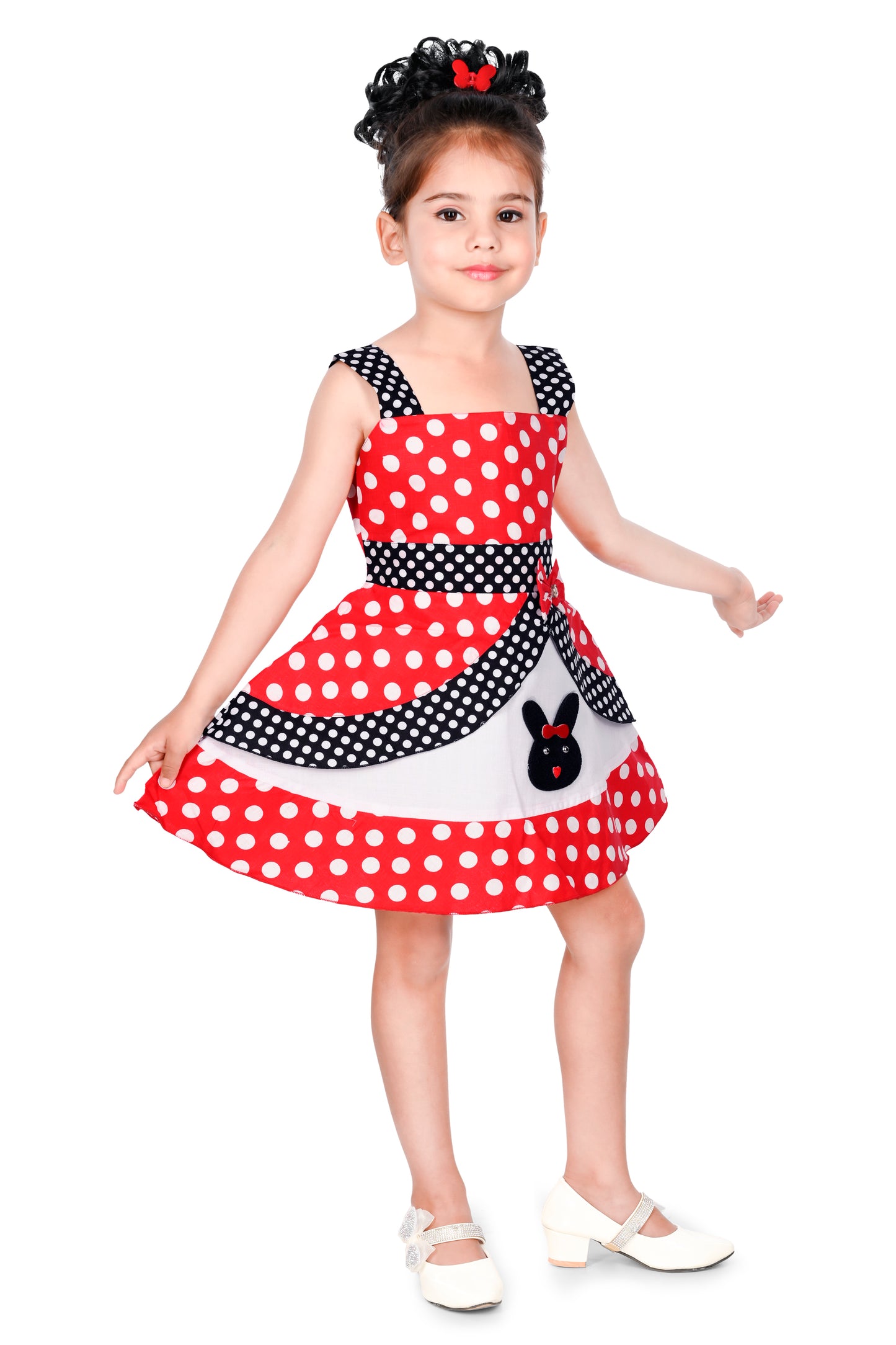 NEW GEN GIRLS PRINTED COTTON FROCK