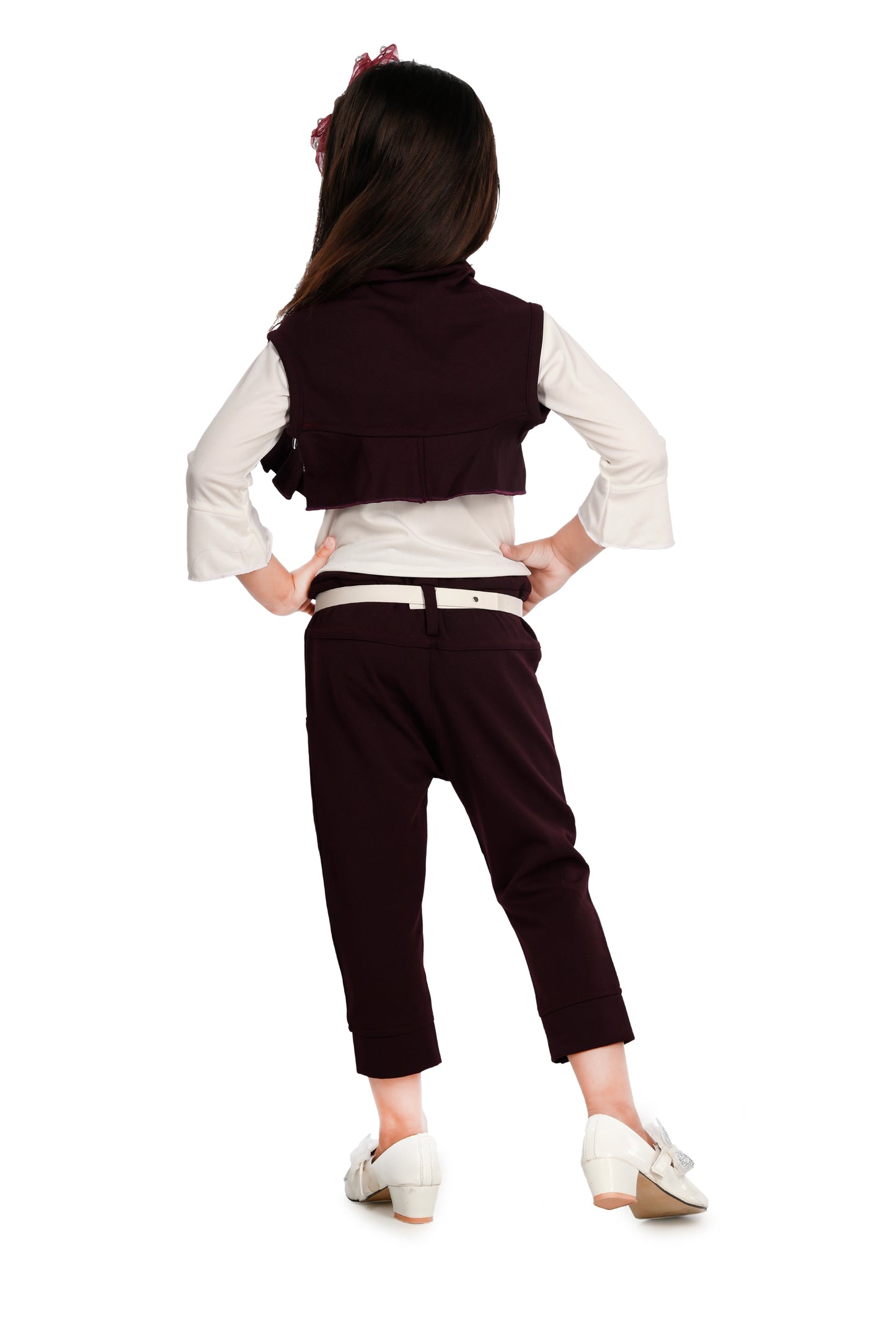 NEW GEN GIRLS FULL SLEEVE TOP,WAIST COAT AND STYLISH PANT