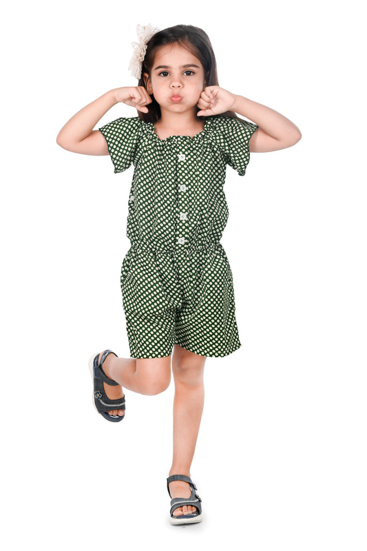 NEW GEN GIRLS PRINTED JUMPSUIT