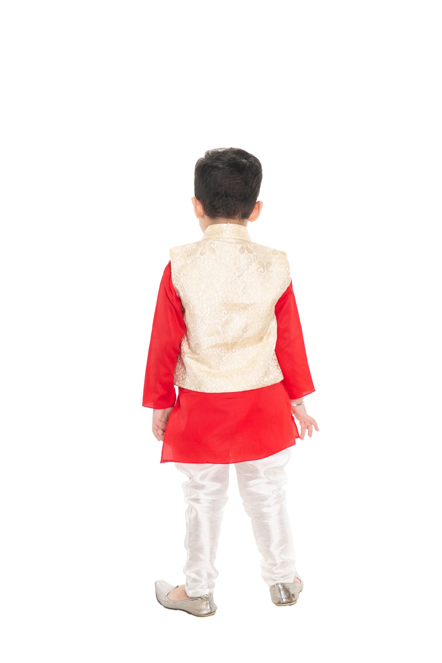 NEW GEN BOYS FULL SLEEVE JACKET KURTA & PAIJAMA PANT